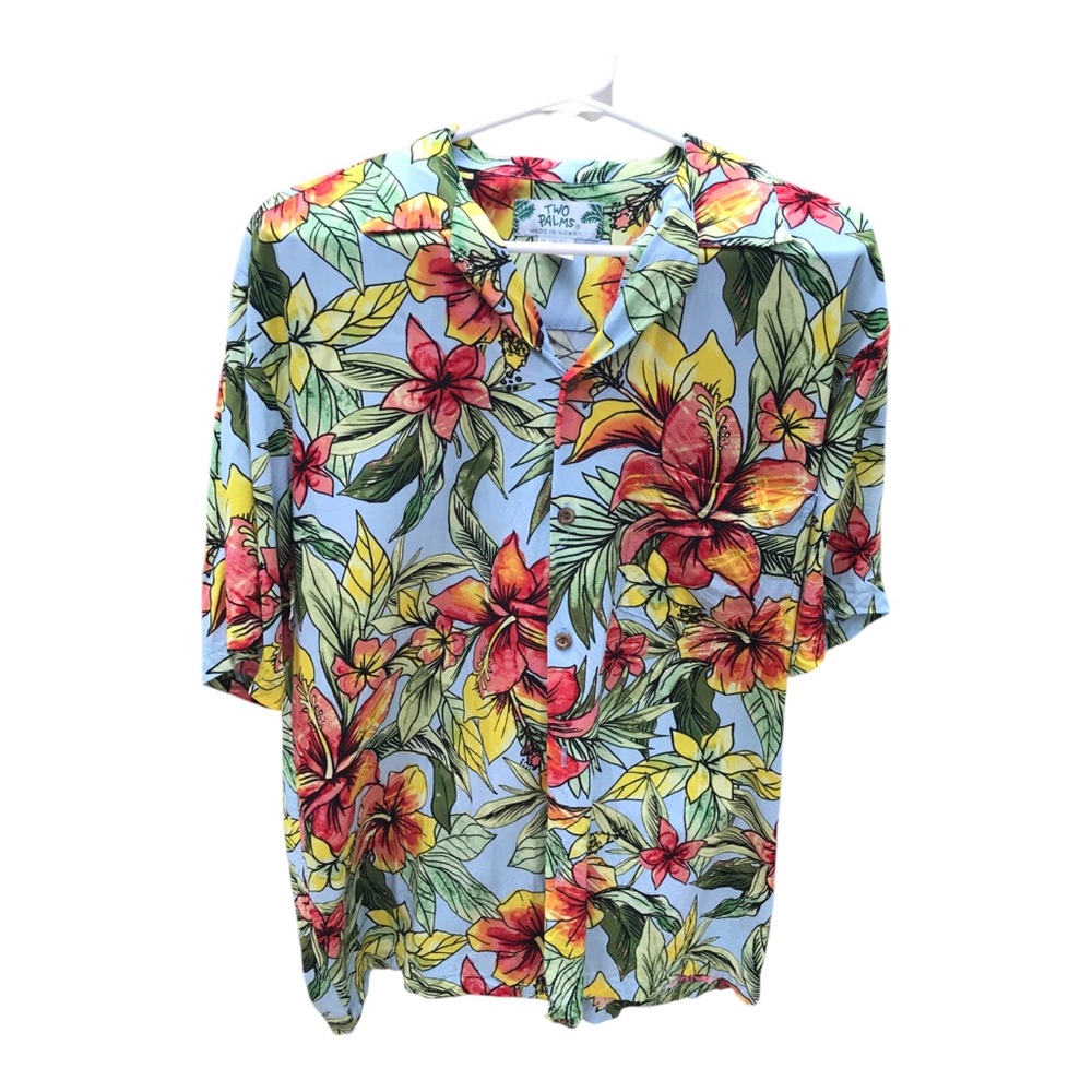 Two Palms Floral Hawaiian Shirt